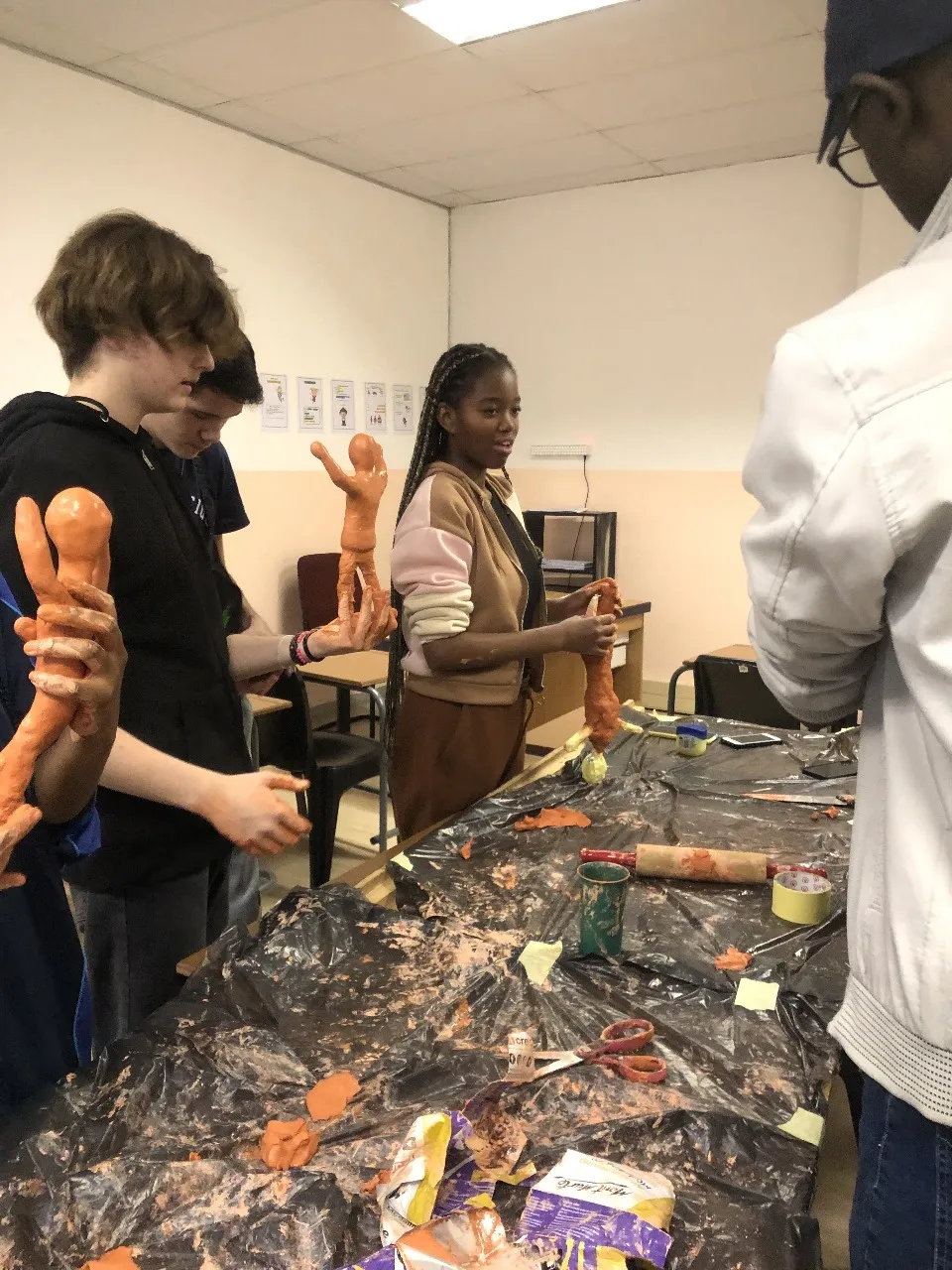 Arts and crafts in class